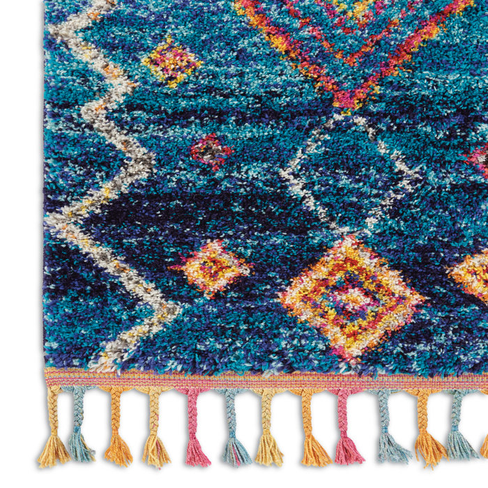 Dakota Fields Arturas Performance Blue/Purple Rug Wayfair